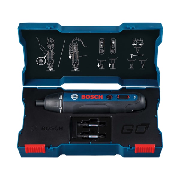 Parafusadeira a Bateria Bosch Go 3,6V BIVOLT com 2 Bits e 1 cabo USB-c4b1ba45-d6e8-4e23-b304-911e7ce54522
