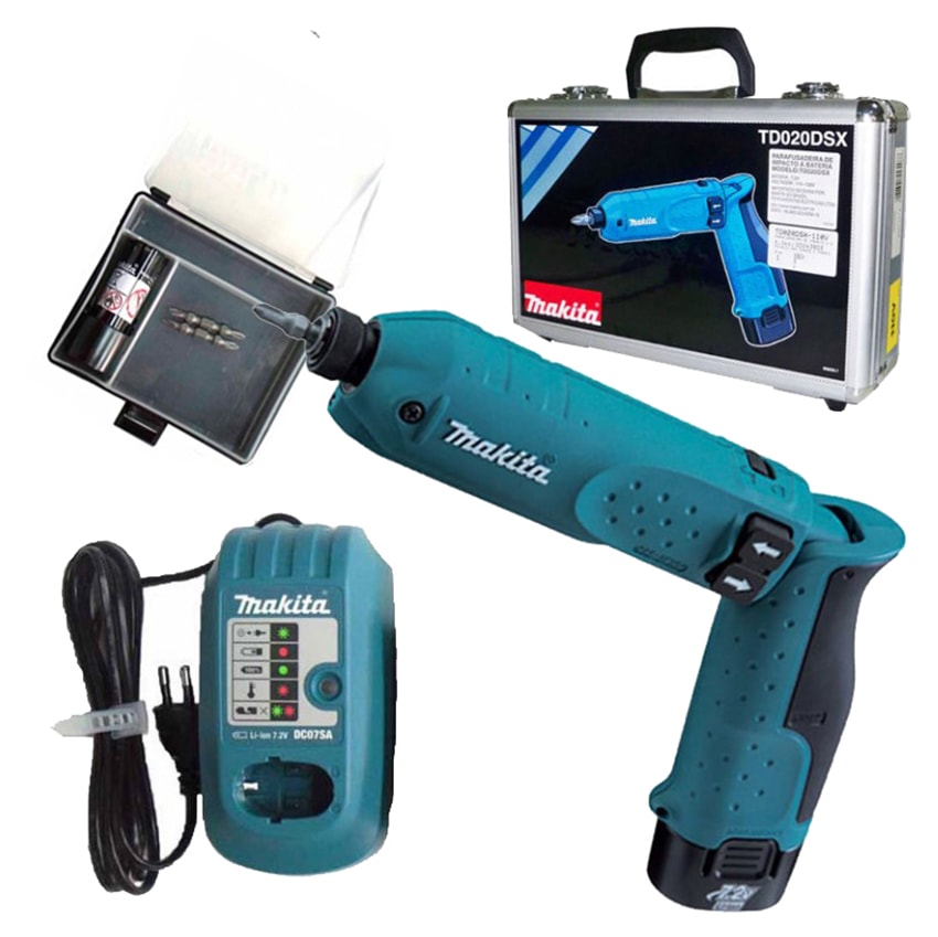 Parafusadeira Articulável com Impacto a Bateria 7,2v TD020DSX