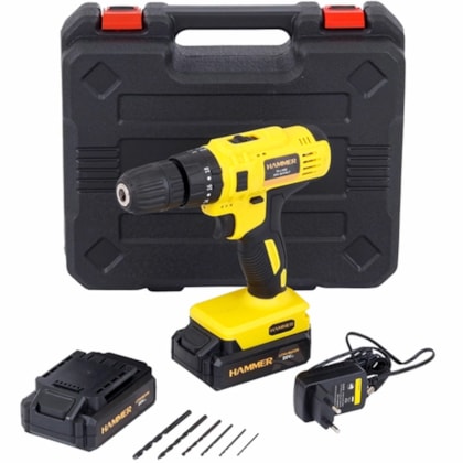 Parafusadeira/Furadeira a Bateria 20V 3/8 Pol. com Carregador e 2 Bat. - HAMMER-GYPLI200-d48863e9-19f5-4ed2-b07a-6cdae497f2b8