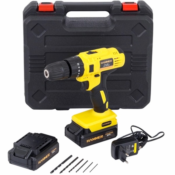 Parafusadeira/Furadeira a Bateria 20V 3/8 Pol. com Carregador e 2 Bat. - HAMMER-GYPLI200-764a1965-2765-4604-8591-37421330c7c9