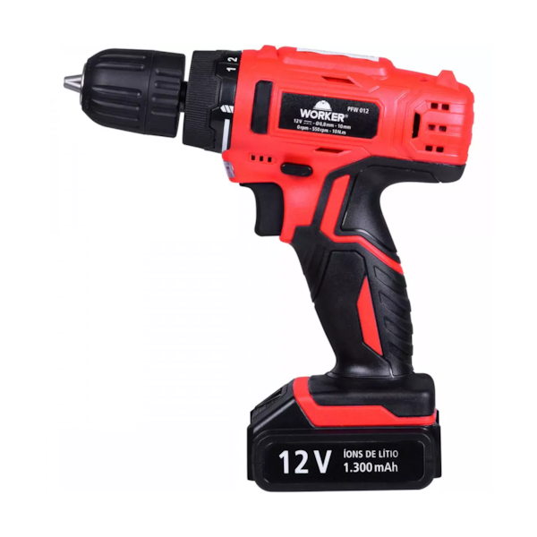 Parafusadeira/Furadeira A bateria com 17 Peças 12V PFW 012 976024 Worker-11a9ee46-4e71-414d-aa17-5f5be87324b0