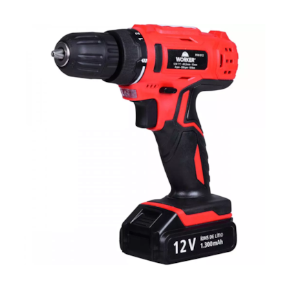 Parafusadeira/Furadeira A bateria com 17 Peças 12V PFW 012 976024 Worker-b0b31a50-47b1-4595-9850-431486c142cc