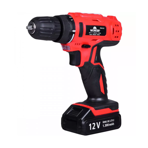 Parafusadeira/Furadeira A bateria com 17 Peças 12V PFW 012 976024 Worker-60ccae0a-b3f8-4bfc-a636-51f8e24a90c0