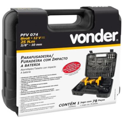 Parafusadeira/Furadeira de Impacto 3/8