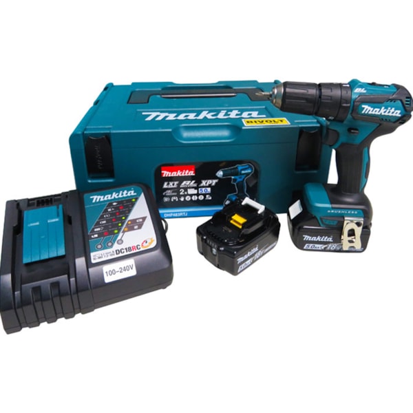 Parafusadeira/Furadeira De Impacto a Bateria 18V DHP483RTJ Makita-e9039460-4d58-411b-96c3-2ff0523df836