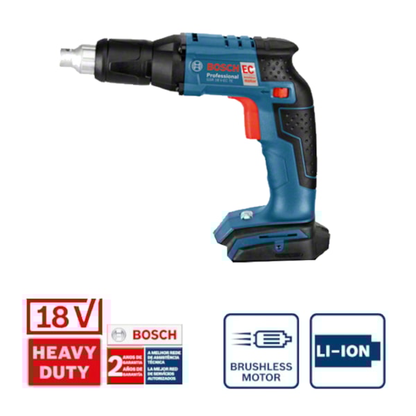 Parafusadeira para Drywall e Gesso GSR 18V-EC TE 18v Brushless Sem Bateria Bosch-041de055-6846-4724-a2b5-830d42611206