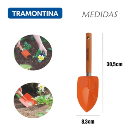 Pazinha Curta de Ponta Larga Metal Cabo em Madeira Jardim 77907/001 Tramontina-a9f6724a-3348-478b-aa8b-e8c4b536a8ef