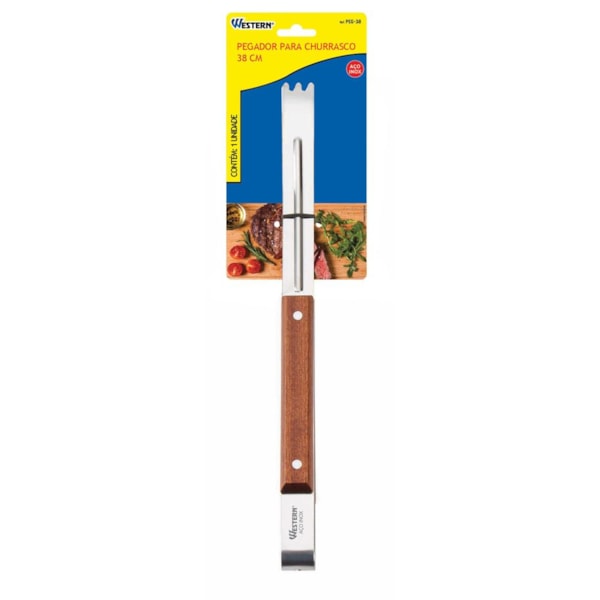 Pegador Churrasco 38cm PEG-38 Western-08dc0c8c-c258-4213-af74-ee63b6ec8353