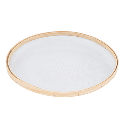 Peneira Redonda Aro 55cm Madeira para Areia Malha 8 550010 Momfort