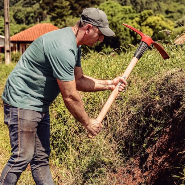 Picareta Alvião Tamanho 4 Com Cabo de Madeira 90cm 77303543 Tramontina-4e7c6106-840d-48b1-81c0-4c9d30a8def3