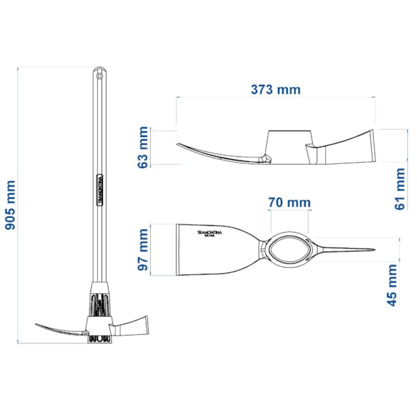 Picareta Chibanca Tam. 4 Carbono com Cabo 90cm Tramontina-d1836e9d-f73e-4773-b1ce-88c021c436b9