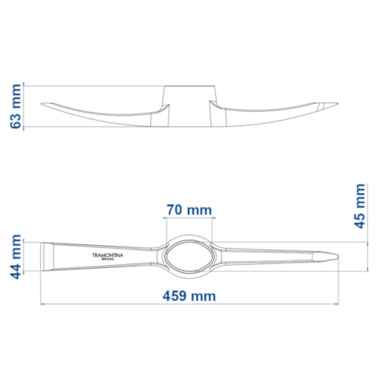 Picareta Estreita Tamanho 4 sem Cabo Tramontina-98759b18-3090-404d-b3f4-ca3c9371b03b