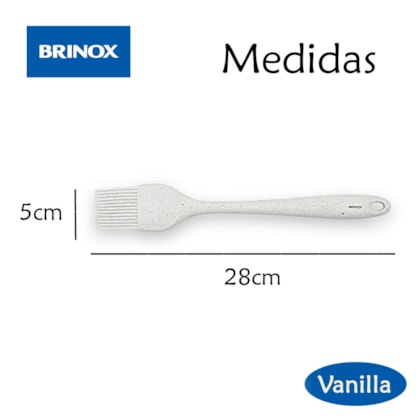 Pincel de Silicone Flex Cozinha 28cm Vanilla 2253/323 Brinox-9de556c5-e3bb-4487-974c-09e3fedaa1b0