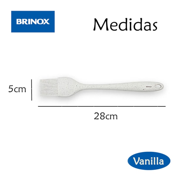Pincel de Silicone Flex Cozinha 28cm Vanilla 2253/323 Brinox-7bdd2515-dbf9-44e7-b9b0-762d0fd3e6db