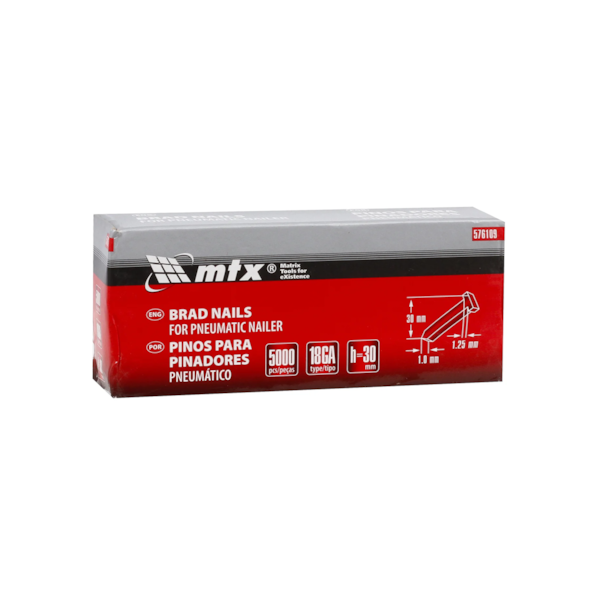 Pino para Pinador Pneumático 30X1,25X1,0MM 5.000 Peças 576109 MTX-c266fee6-62c6-444a-8236-9c17f66bd115