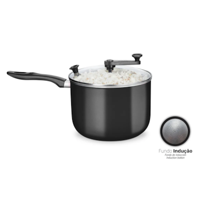 Pipoqueira Antiaderente Indução Prata com Tampa de Vidro 4,8L 6605 MTA-64c3305d-d2e3-4e39-b7fc-7a36cf9dd187