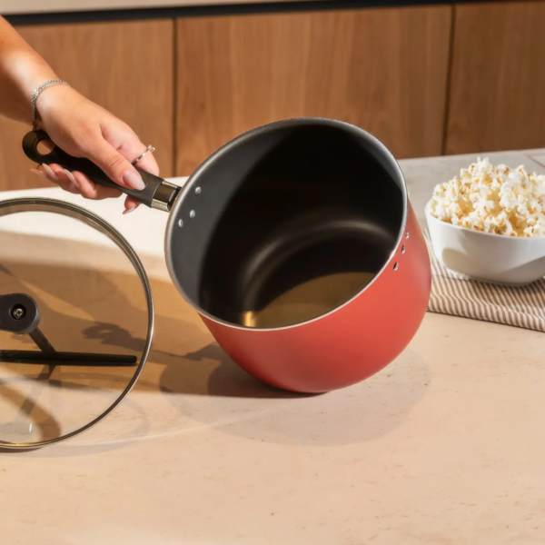 Pipoqueira Pic Poc Pro-Flon Especiarias Em Alumínio 20cm 4,2L Cereja 7102/157 Brinox-69e3cad5-6ef8-4871-87ec-a5edf428a6ab