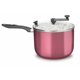 Pipoqueira Supra Antiaderente Cereja com tampa de Vidro 4,8L 3030 MTA