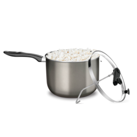 Pipoqueira Supra Colors Antiaderente Grafite c Tampa de Vidro N°22 4,8L 1313 MTA