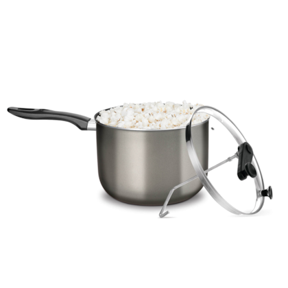 Pipoqueira Supra Colors Antiaderente Grafite c Tampa de Vidro N°22 4,8L 1313 MTA