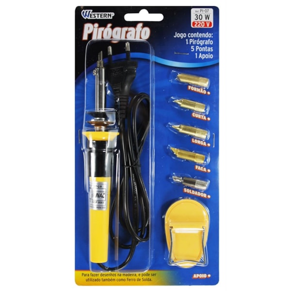 Pirógrafo e Ferro de Solda 30W 220V PI-07 Western-da039f32-0856-40d4-9adb-6e1cfc811ed5
