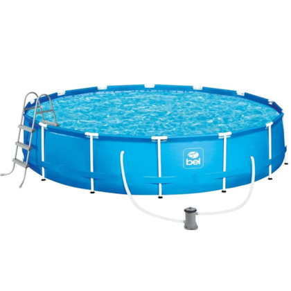 Piscina de Armação PVC Poliéster 13.000L 457m x 91cm Com Filtro 110V + Kit Acessório 510300 Bel 