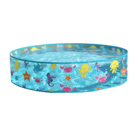 Piscina Fundo do Mar 500 Litros Colorida Semi-Rigida Bel