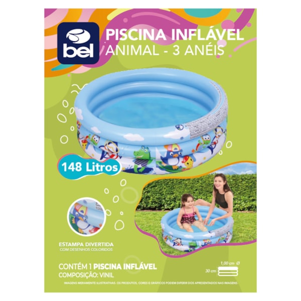 Piscina Inflável Infantil 148L Animais BelFix 129900-c5bcb35a-4b90-44d1-a2e3-6cc2cf3249cb