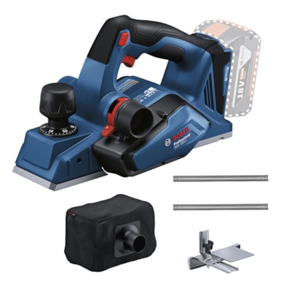 Plaina Manual Professional a Bateria 18V + Lâmina de corte e Coletor de Pó GHO 185-LI Bosch -a631a206-78a8-4138-aa7c-99e7d761ba32