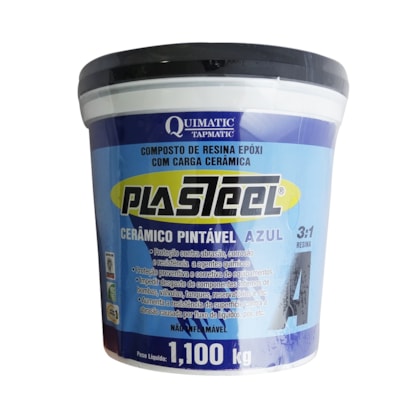 Plasteel Ceramico Pintavel 3:1 Azul - 1,320 Kg PC2 Quimatic-37b9d00a-cb78-4036-8140-93e5b01d68ce