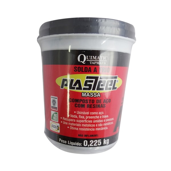 Plasteel Massa 1:1 Solda A Frio Kit (A+B) 450g Quimatic PM1-3216f5f6-1136-4b6d-aa7f-e1cb5cd13873