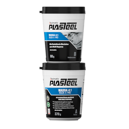 Plasteel Massa 4:1 Solda A Frio Kit (A+B) 450G PQ1 Quimatic