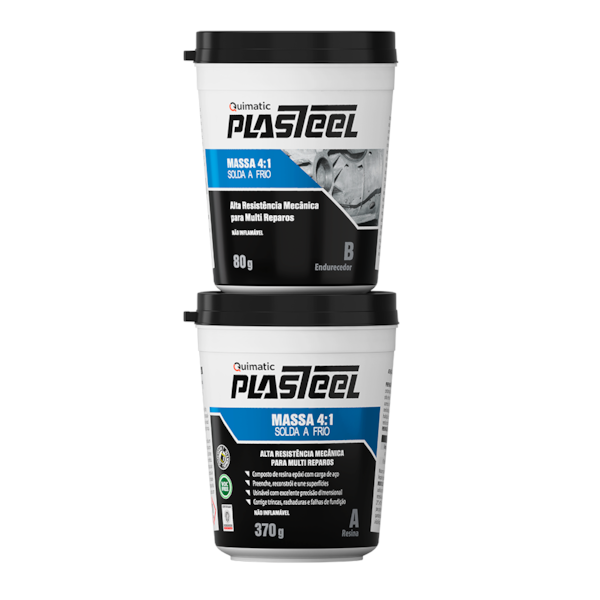 Plasteel Massa 4:1 Solda A Frio Kit (A+B) 450G PQ1 Quimatic-ed8b0052-98d1-496b-9d06-89904755a9f6