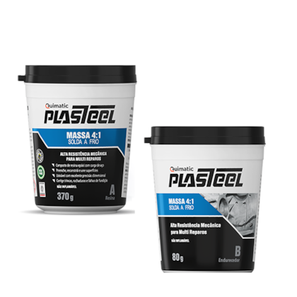 Plasteel Massa 4:1 Solda A Frio Kit (A+B) 450G PQ1 Quimatic-4b425bf1-37e5-4ba6-acc9-ced2a98fcedb