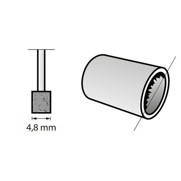 Ponta Montada 8153 C/ Pedra Para Esmerilhar de Óxido de Alumínio 3/16 Pol. 2615008153 Dremel-90fa73da-c283-4058-9563-4e3ed0423a5c