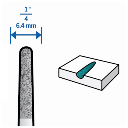Ponta Montada Carbureto de Tungstênio 6,4mm 1/4