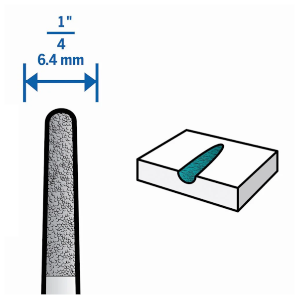 Ponta Montada Carbureto de Tungstênio 6,4mm 1/4