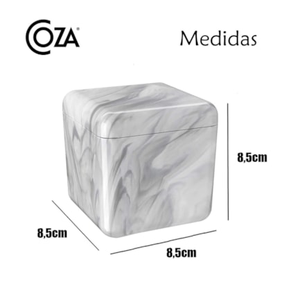 Porta Algodão Cotonetes Cube Organizador Mármore 20879/0480 Coza-fe1dfc39-38bc-4642-a580-8b86eda157a5