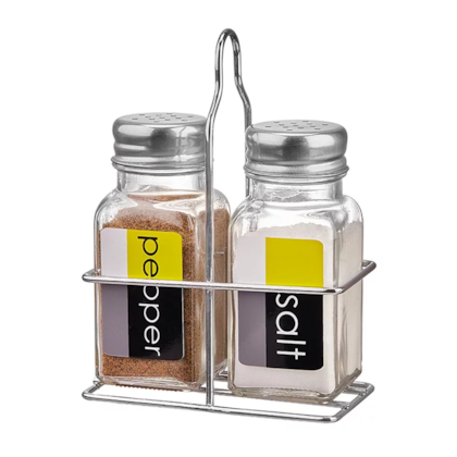 Porta-Condimento de Ferro Com 2 Frascos de Vidro Salt & Pepper PCON-025 Hauskraft-ee6a5626-eb03-4547-9700-14a479a3c825