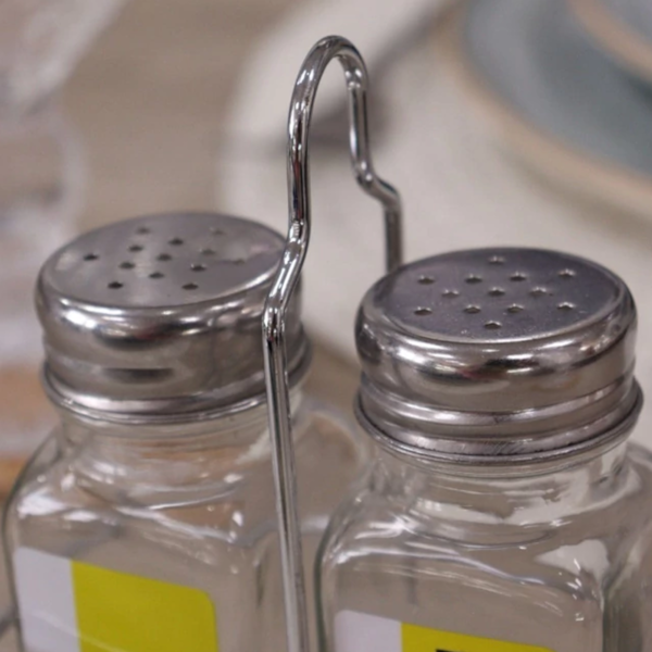 Porta-Condimento de Ferro Com 2 Frascos de Vidro Salt & Pepper PCON-025 Hauskraft-c5e550da-f9ba-4d25-8ff1-b6ebaf992b02
