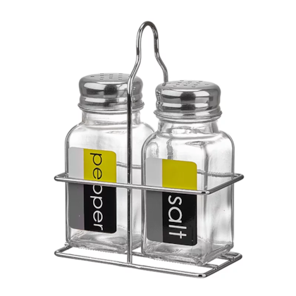 Porta-Condimento de Ferro Com 2 Frascos de Vidro Salt & Pepper PCON-025 Hauskraft-3303256d-ae3d-4b18-a283-4ac60f0524d5