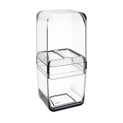 Porta Escova De Dentes Cube com Tampa Cristal 20877/0009 Coza -dbbdc6b3-518a-4d71-bd8b-e1d58a6b1abd