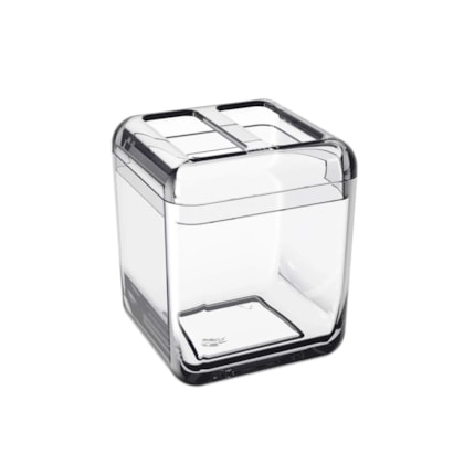 Porta Escova de Dentes Cube Slim Banho Cristal 20877/0009 Coza -b0f8c61c-9d0c-4509-963f-b0871fedd754