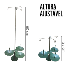 Porta Fio Máquina De Costura Overlock 3 Cones Iportway