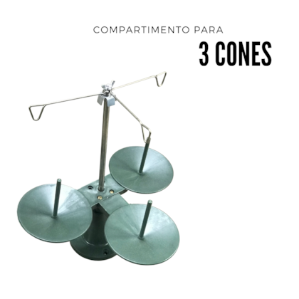 Porta Fio Máquina De Costura Overlock 3 Cones Iportway-8b7b82f0-4a5a-4812-9092-3290118fe2bd