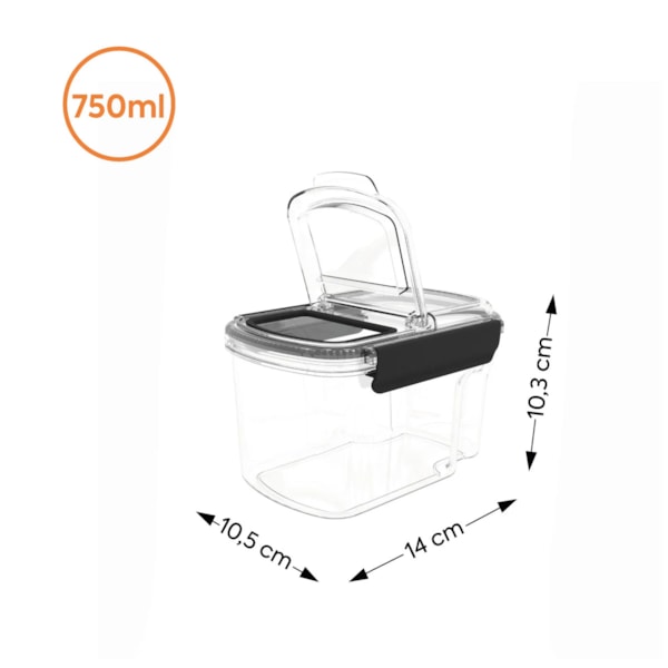 Porta Mantimentos Easy 750ml Cristal 10232/3009 Coza-e385550f-2c72-4c33-bd7a-5657d5fb43e3