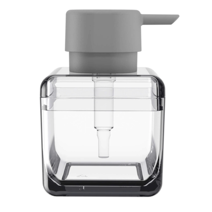 Porta Sabonete Liquído Cube 330ml Cristal 20878/0009 Coza-50508f46-c2f4-4f04-8c26-8059629c62ce