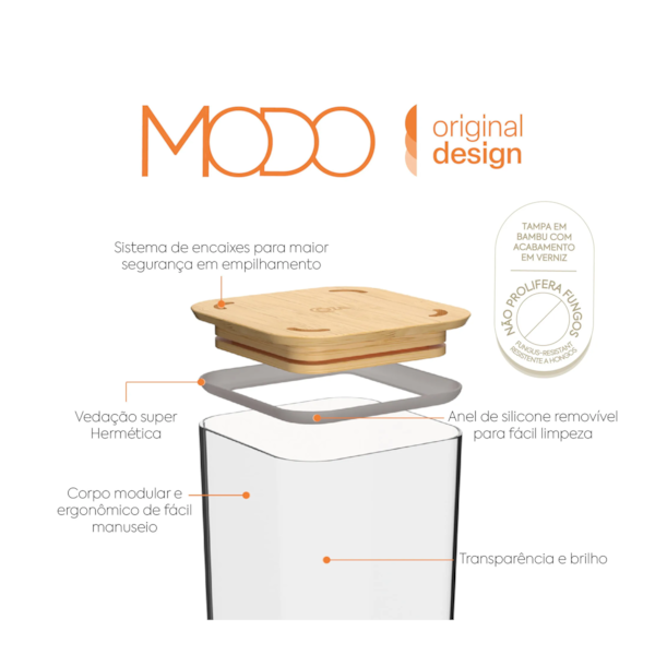 Pote hermético modo bambu 1,2L cristal 40642/3009 Coza-d3591e63-e877-4c2a-8b76-03354f863207