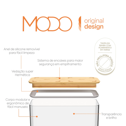 Pote Hermético Modo Bambu 530ml Cristal 406453009 Coza-a636925f-4ebc-488d-9517-b53337b7504b