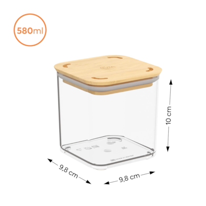 Pote Hermético Modo Bambu 580ml Cristal 406413009 Coza-5373f35e-46e6-4823-8a08-91d0125338b8